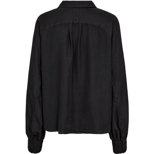 LOVISE BLOUSE - SORT - GOSSIA