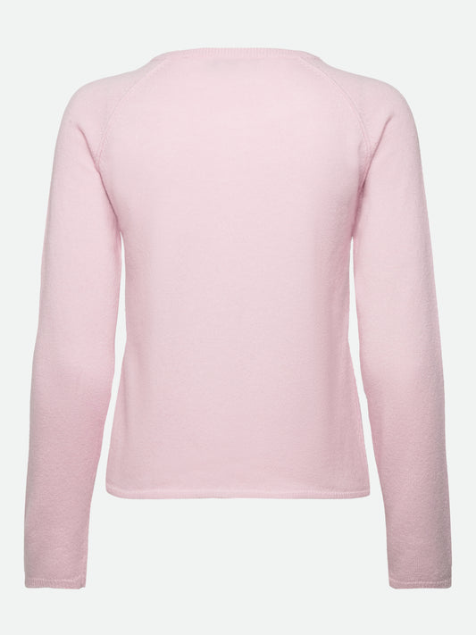 LAICA CASHMERE CARDIGAN - LYSERØD - ROSEMUNDE