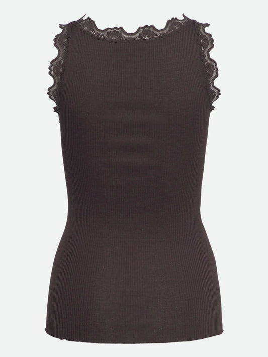 BABETTE SIL TOP - GANACHE - ROSEMUNDE