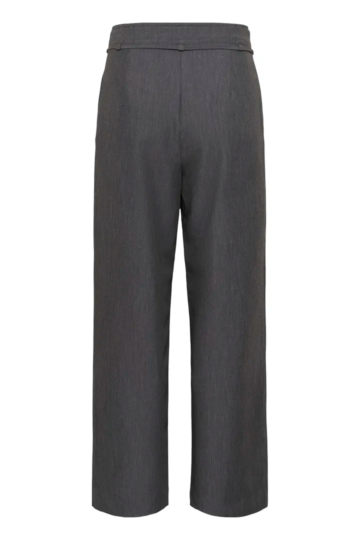 KBRO SOLID PANTS - GREY MELANGE - KAREN BY SIMONSEN