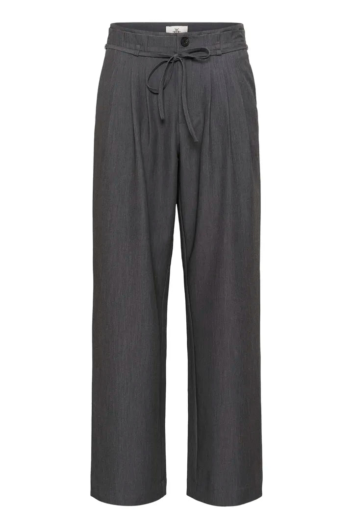 KBRO SOLID PANTS - GREY MELANGE - KAREN BY SIMONSEN