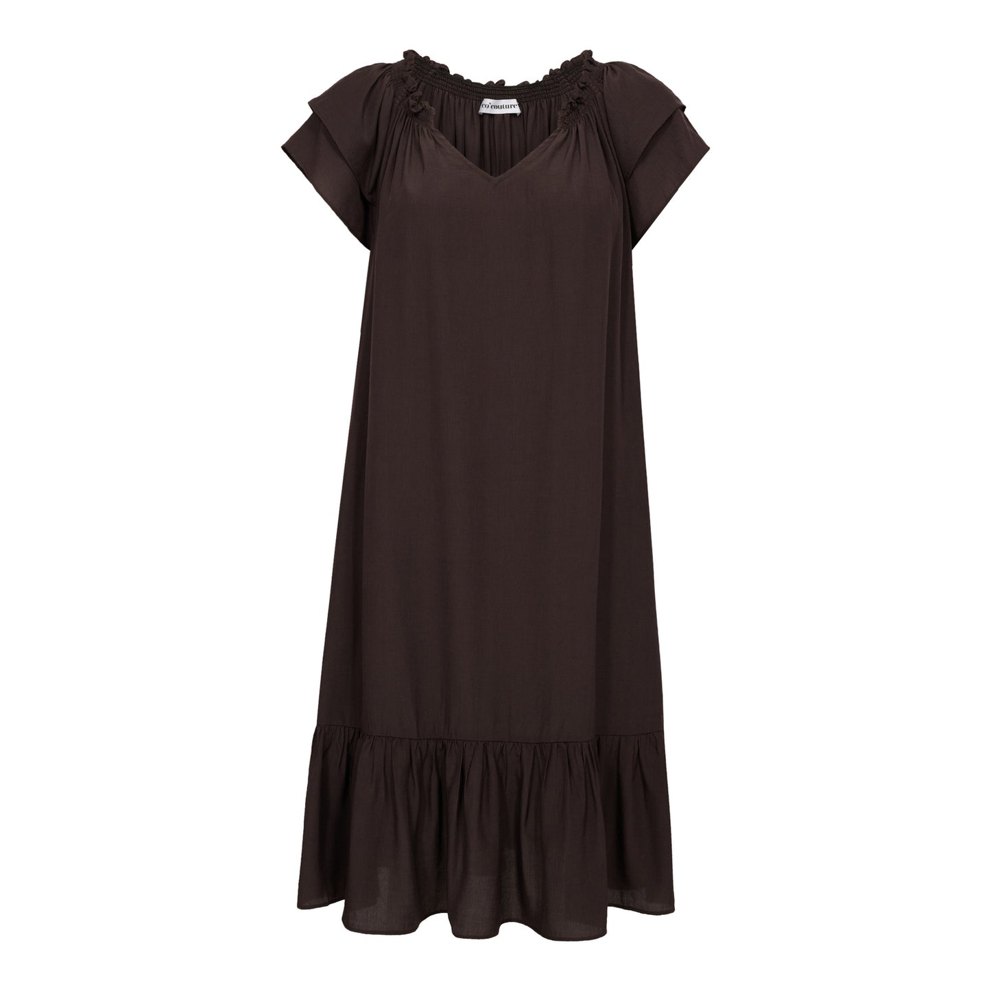 SUNRISE CROP DRESS - MOCCA - CO'COUTURE
