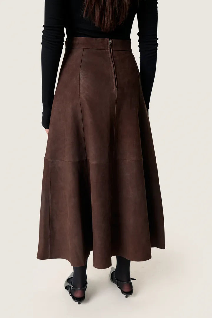 PARVATI LEATHER SKIRT - SOAKED IN LUXURY