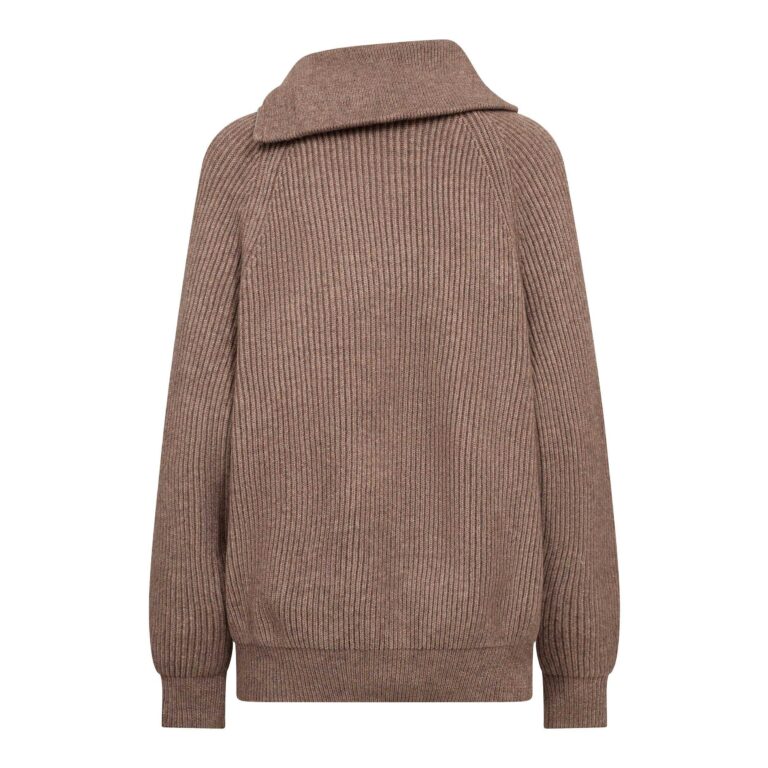ROW ZIP ROLL-NECK KNIT - CO'COUTURE