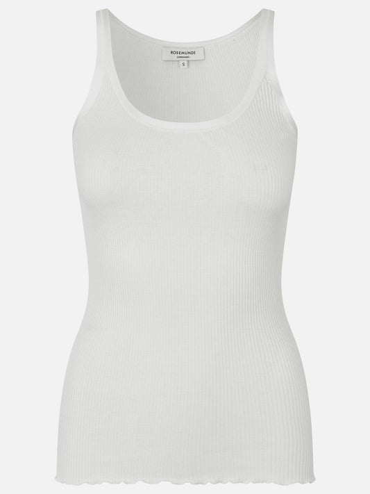 BELLE SILKE TOP - NEW WHITE - ROSEMUNDE