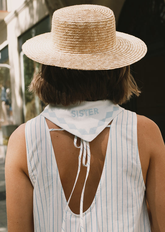 LOW BACK STRIPED DRESS - TINY BIG SISTER