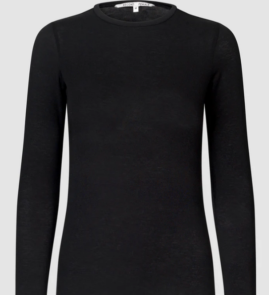 MATIMA O-NECK - SORT - SECOND FEMALE