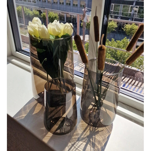 VALENCIA DROP VASE - CAFFE 25,5CM - LÜBECH LIVING