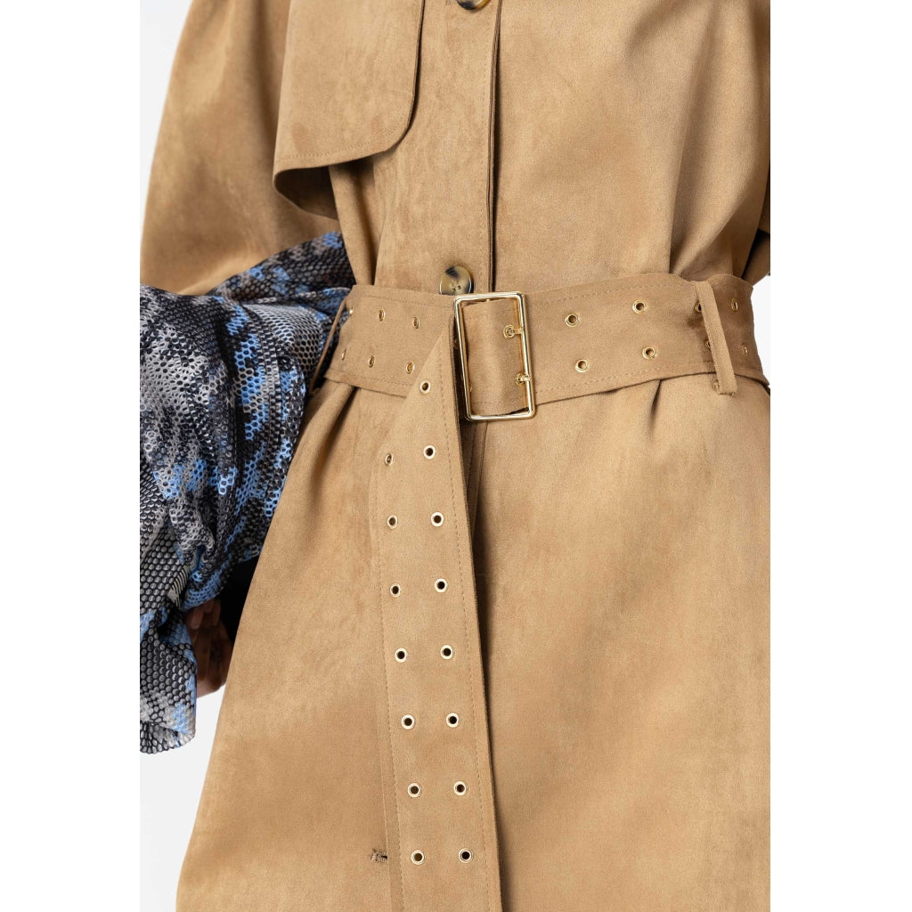 TRENCHCOAT FAUX SUEDE - COSTER CPH