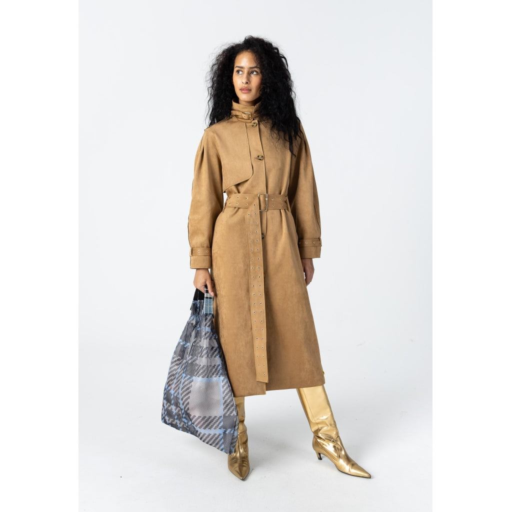 TRENCHCOAT FAUX SUEDE - COSTER CPH