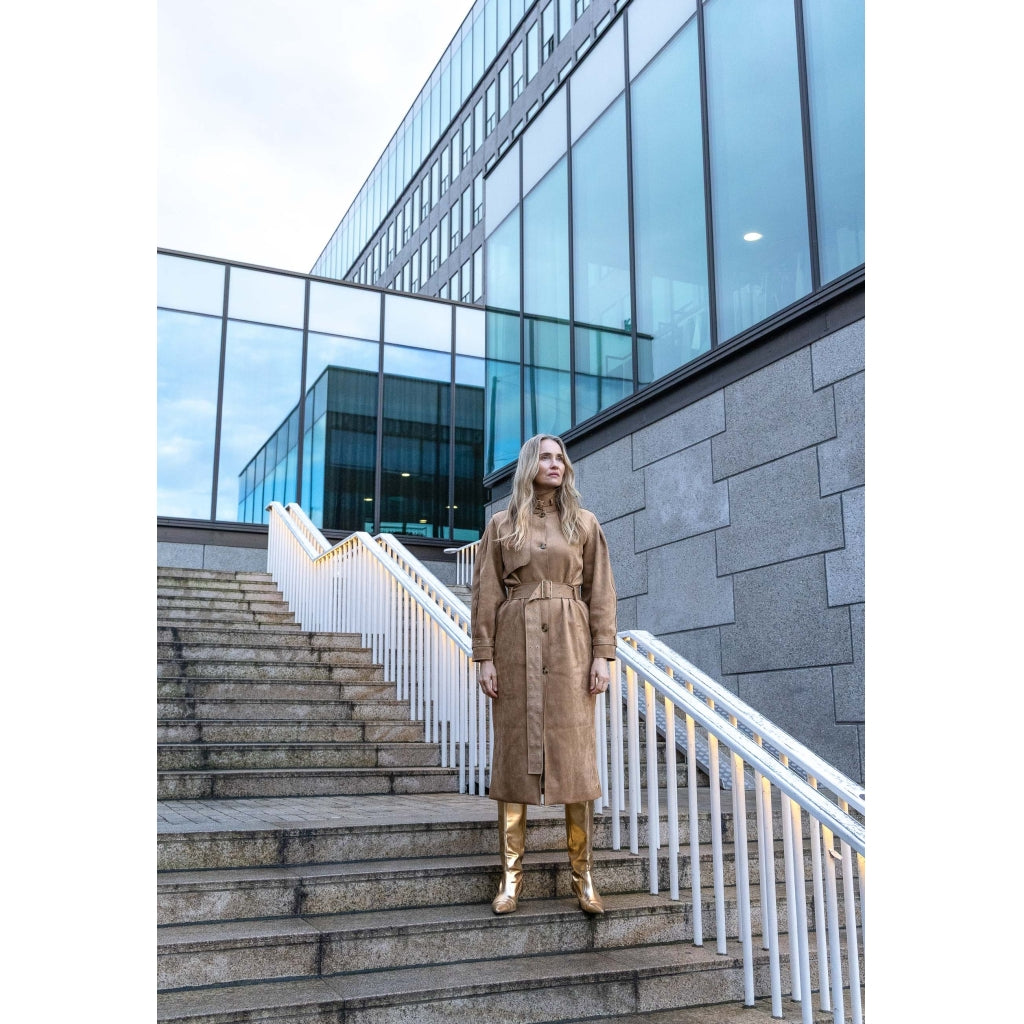 TRENCHCOAT FAUX SUEDE - COSTER CPH