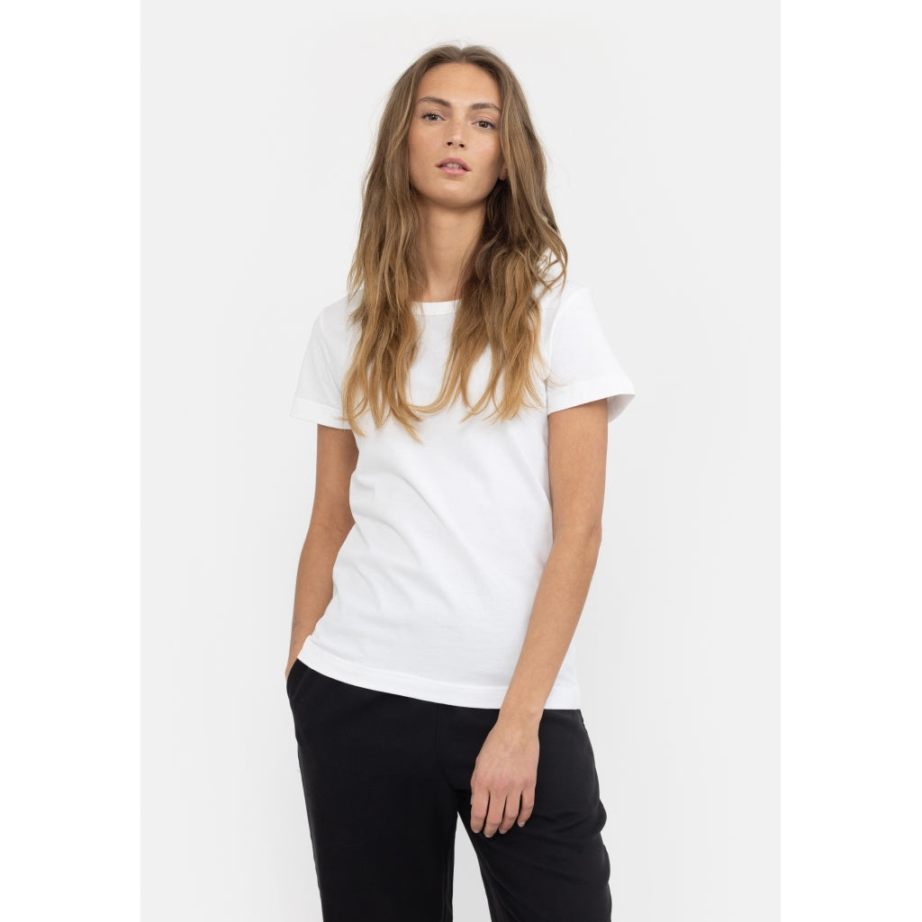 SIGNE T-SHIRT - HVID - ESMÉ STUDIOS