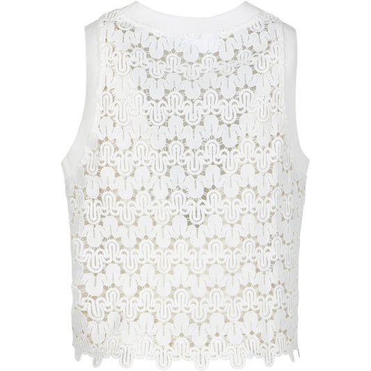 LACE TOP  - HVID - COSTER COPENHAGEN