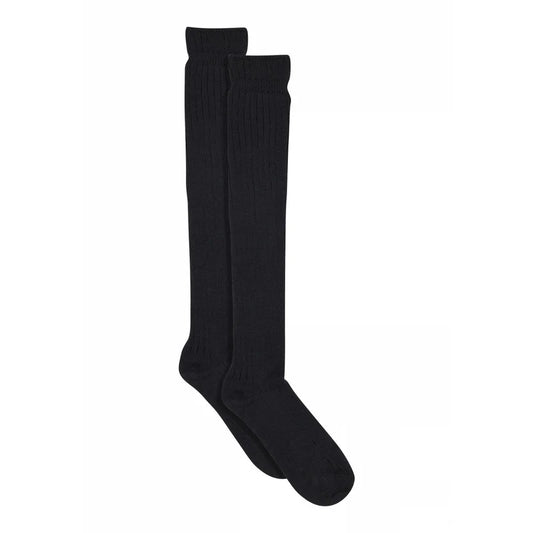 MEGAN KNEE SOCKS - SORT/BRUN MELANGE - SNEAKY FOX