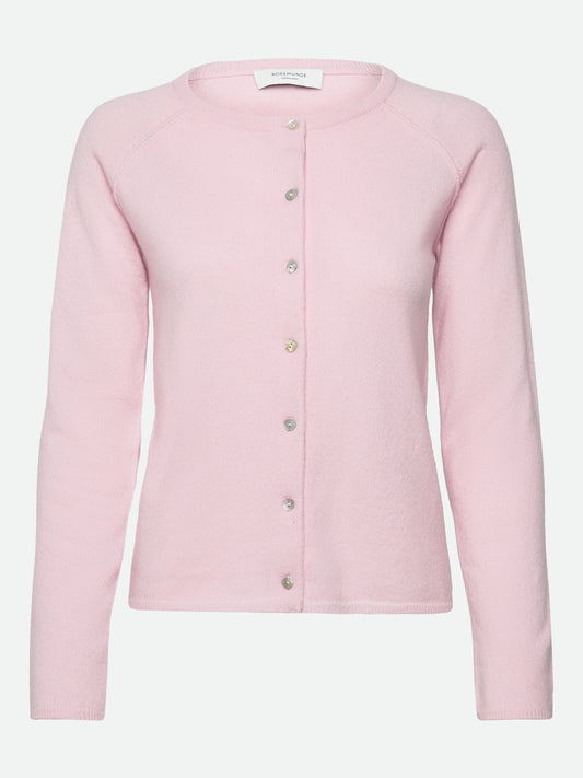 LAICA CASHMERE CARDIGAN - LYSERØD - ROSEMUNDE