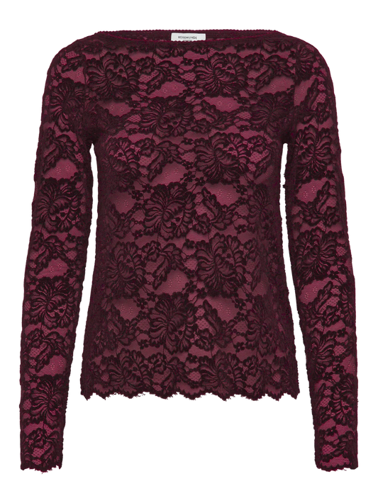 DANIA LACE T-SHIRT - ROSEMUNDE