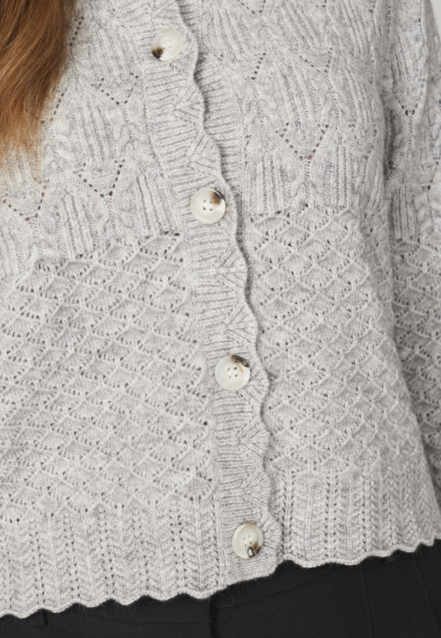 POINTELLE CARDIGAN  - CO'COUTURE