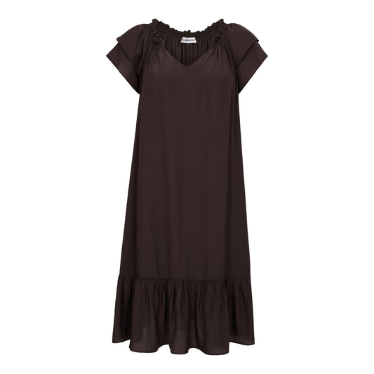 SUNRISE CROP DRESS - MOCCA - CO'COUTURE