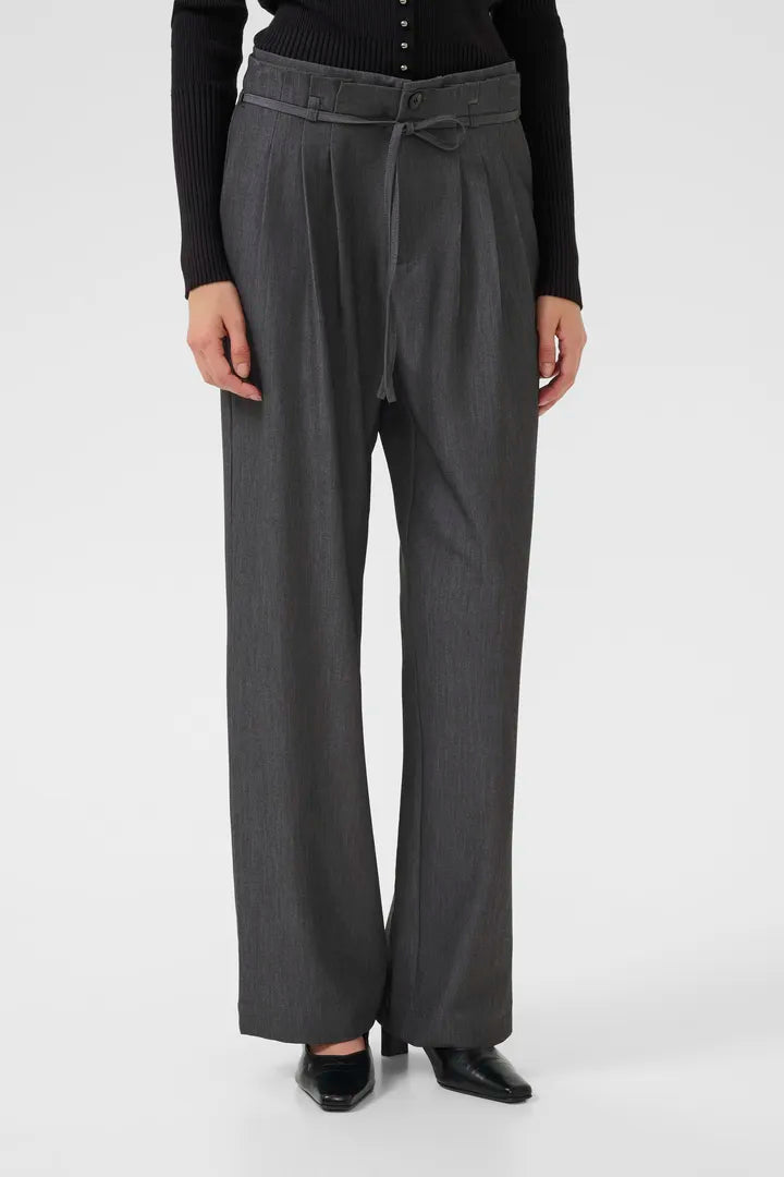 KBRO SOLID PANTS - GREY MELANGE - KAREN BY SIMONSEN