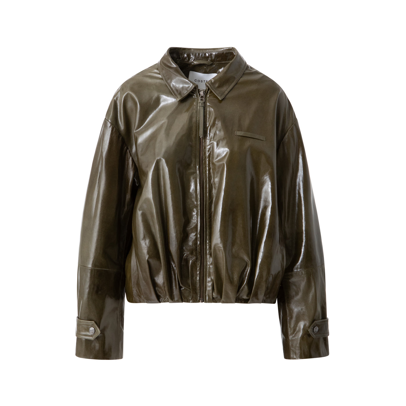 DRAPED LEATHER JACKET - COSTER CPH