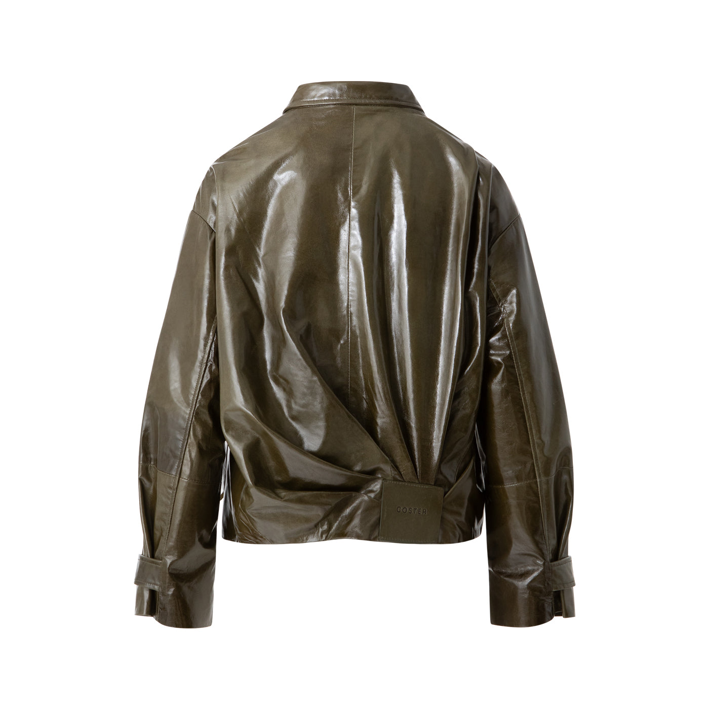 DRAPED LEATHER JACKET - COSTER CPH
