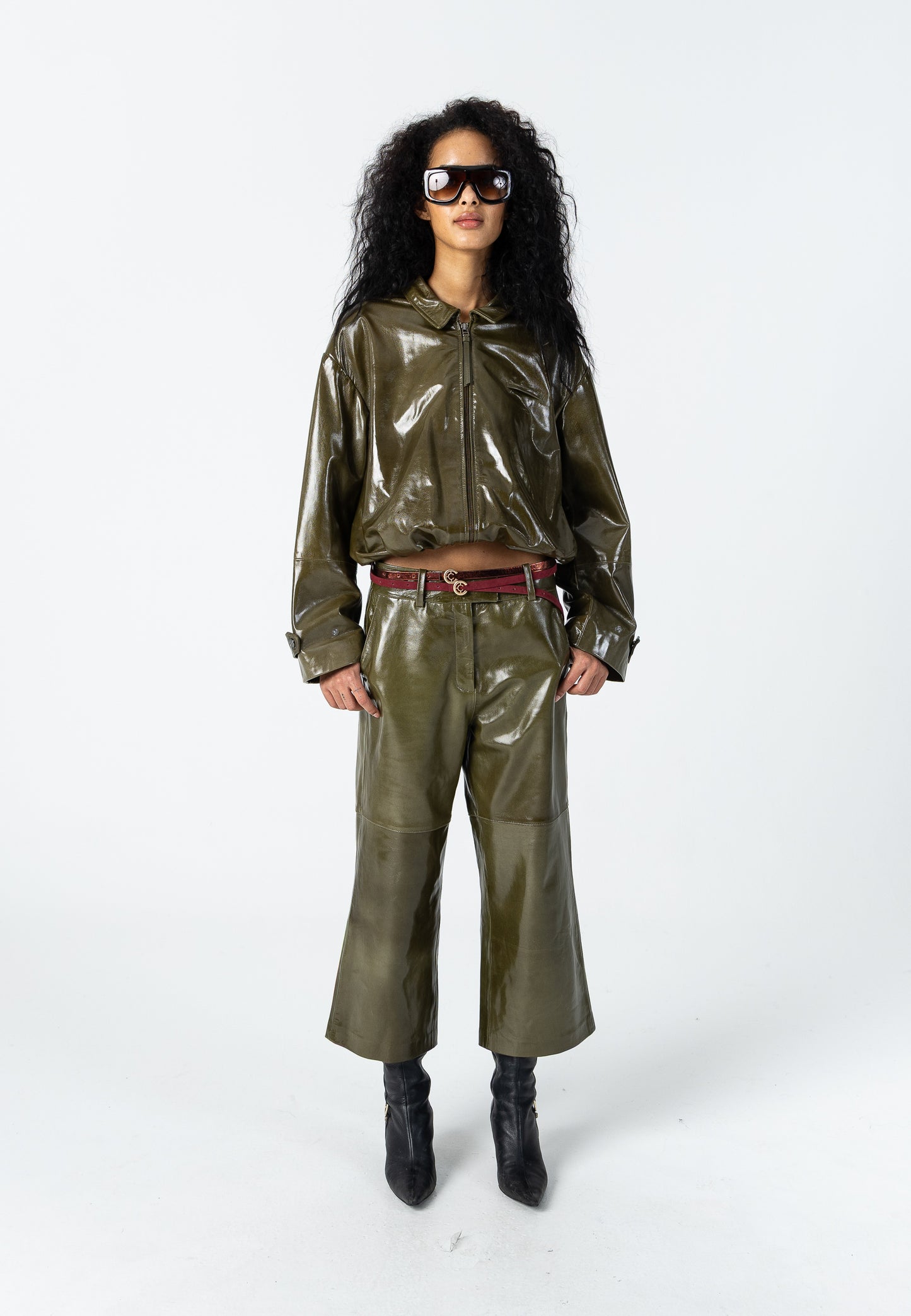 DRAPED LEATHER JACKET - COSTER CPH