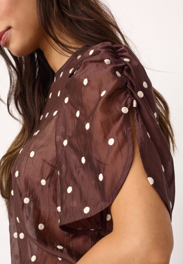 DITA DOT BLOUSE - CO'COUTURE