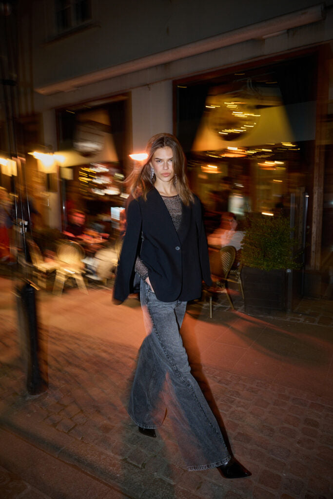 VOLA CAPE BUTTON BLAZER - CO'COUTURE