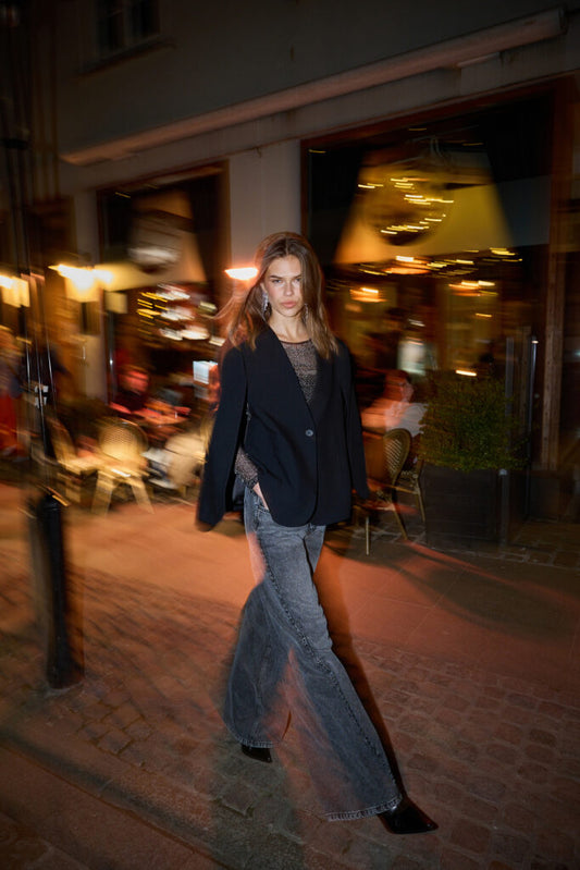 VOLA CAPE BUTTON BLAZER - CO'COUTURE