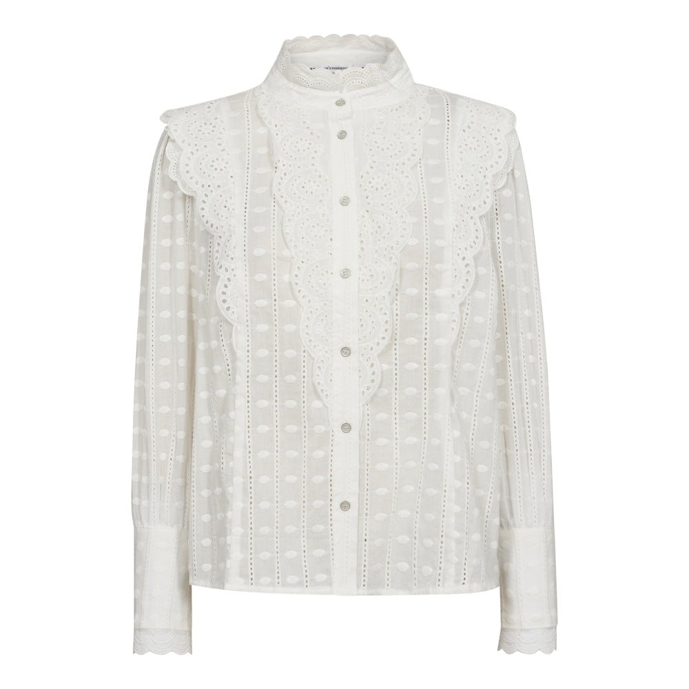 CHAIN DOT ANGLAISE SHIRT - CO'COUTURE