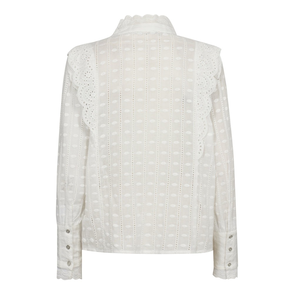 CHAIN DOT ANGLAISE SHIRT - CO'COUTURE