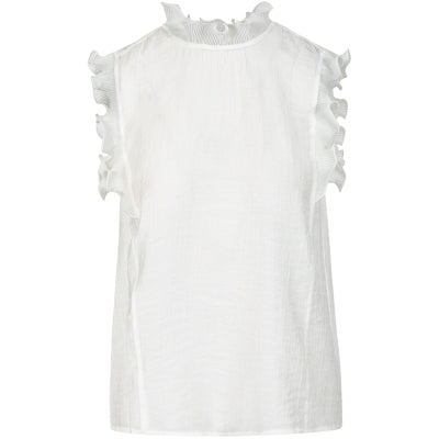 TOP WITH RUFFLES- HVID - COSTER COPENHAGEN