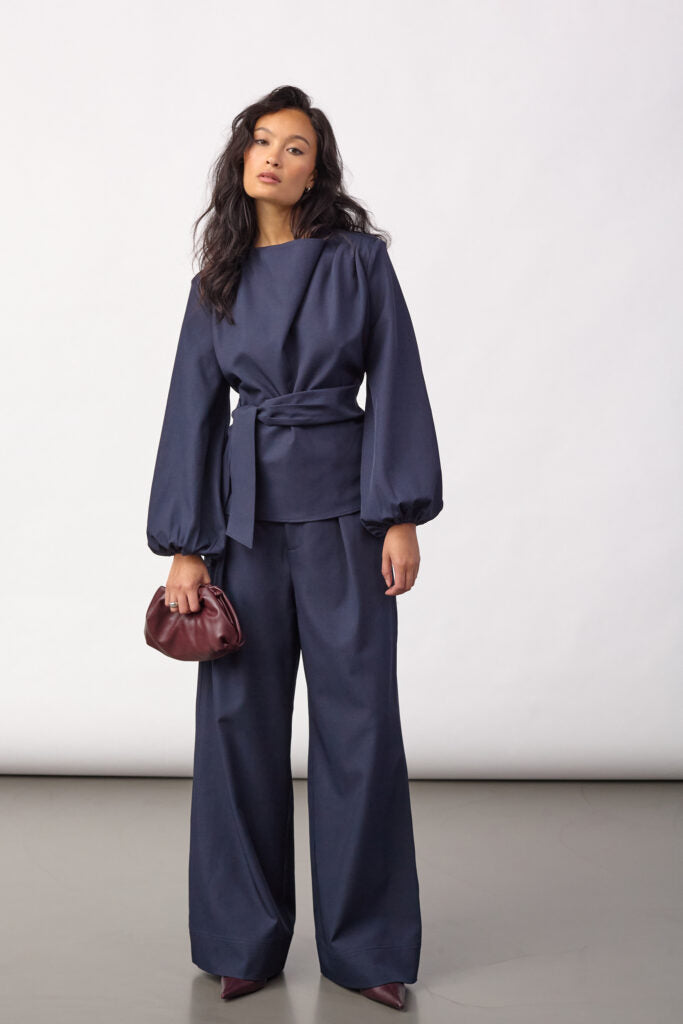 LUNA TIE BLOUSE - CO'COUTURE