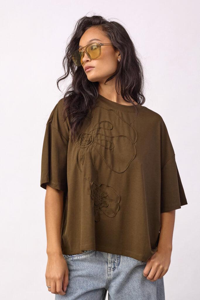 IVARA FLOWER TEE - CO´COUTURE