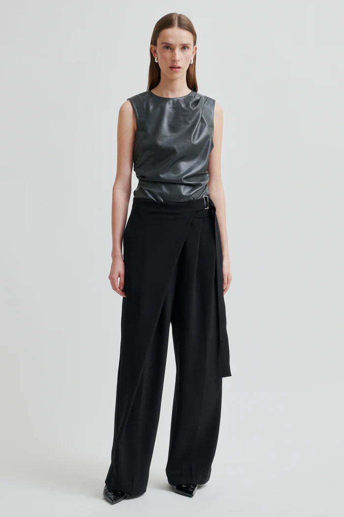 FIQUE WRAP TROUSERS - SECOND FEMALE