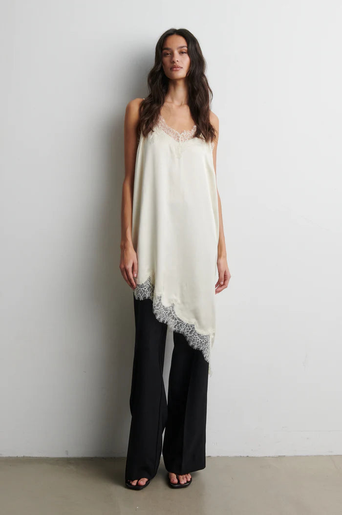 LACIA MINI DRESS - CREME - SECOND FEMALE