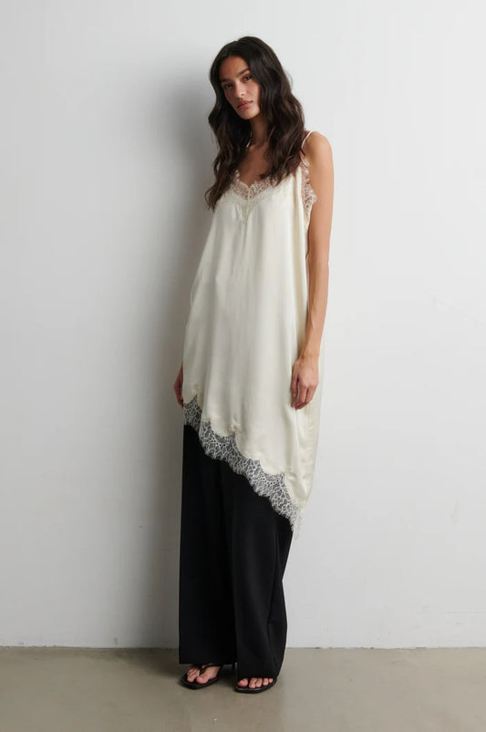 LACIA MINI DRESS - CREME - SECOND FEMALE