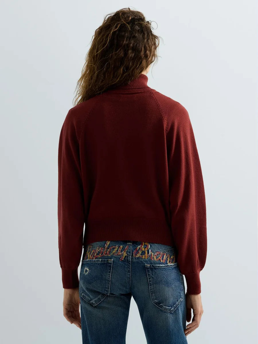 POLO-NECK SWEATER - REPLAY