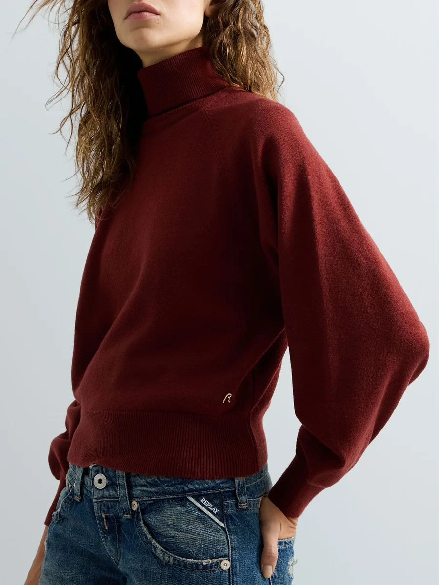 POLO-NECK SWEATER - REPLAY