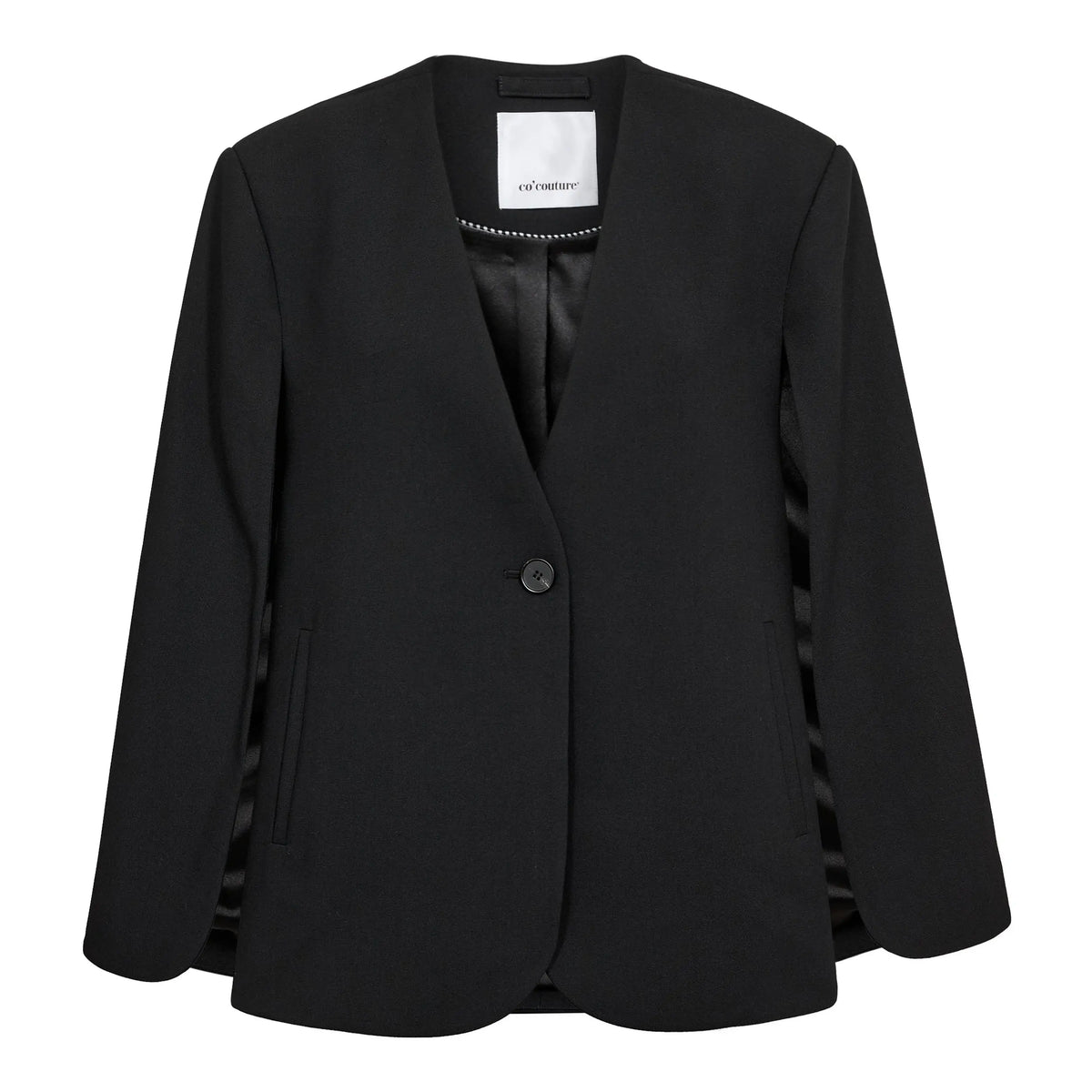 VOLA CAPE BUTTON BLAZER - CO'COUTURE