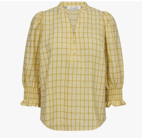 MANGO CHECK BLOUSE - CO'COUTURE