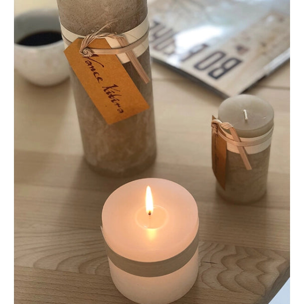 TIMBER CANDLE - H 15CM - LÜBECH LIVING