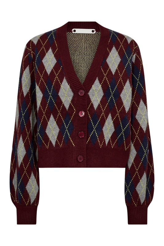 ROW CHECK CARDIGAN - CO'COUTURE