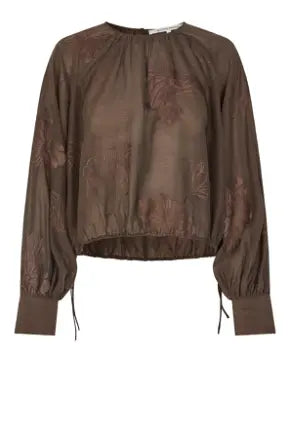 VERIA BLOUSE - BRUN - SECOND FEMALE