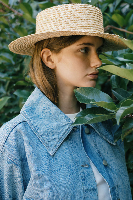 LACE DENIM JACKET