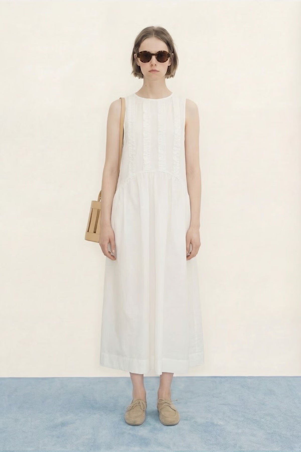 LOW BACK FRILL DRESS - TINY BIG SISTER