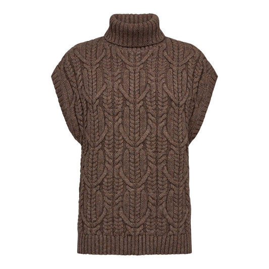 ROW CABLE KNIT VEST - CO'COUTURE