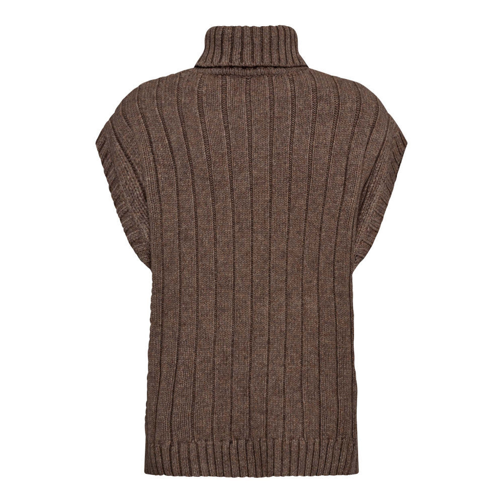 ROW CABLE KNIT VEST - CO'COUTURE