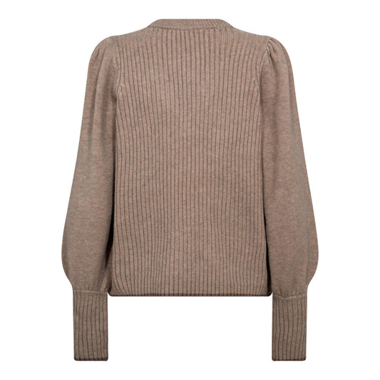 ROW PUFF RIB V-KNIT - CO'COUTURE