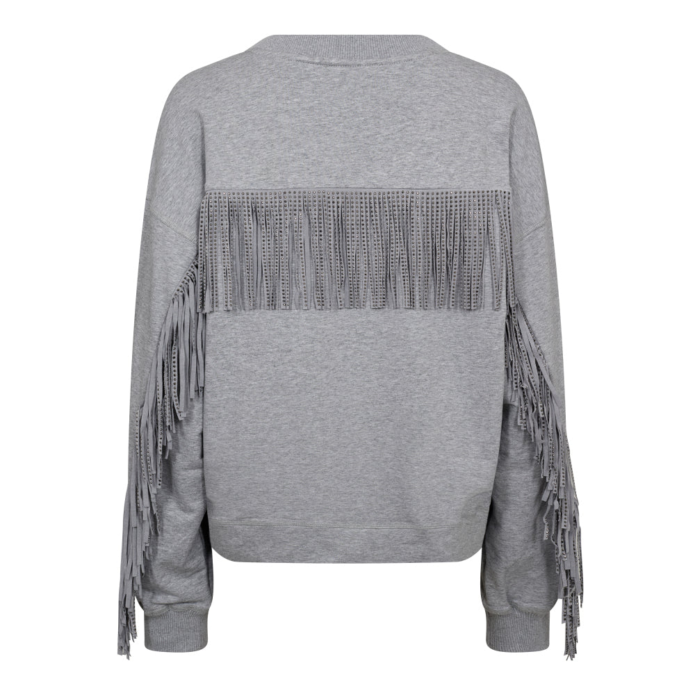 STUD FRINGE SWEAT - CO'COUTURE